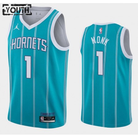 Maillot Basket Charlotte Hornets Malik Monk 1 2020-21 Jordan Brand Icon Edition Swingman - Enfant